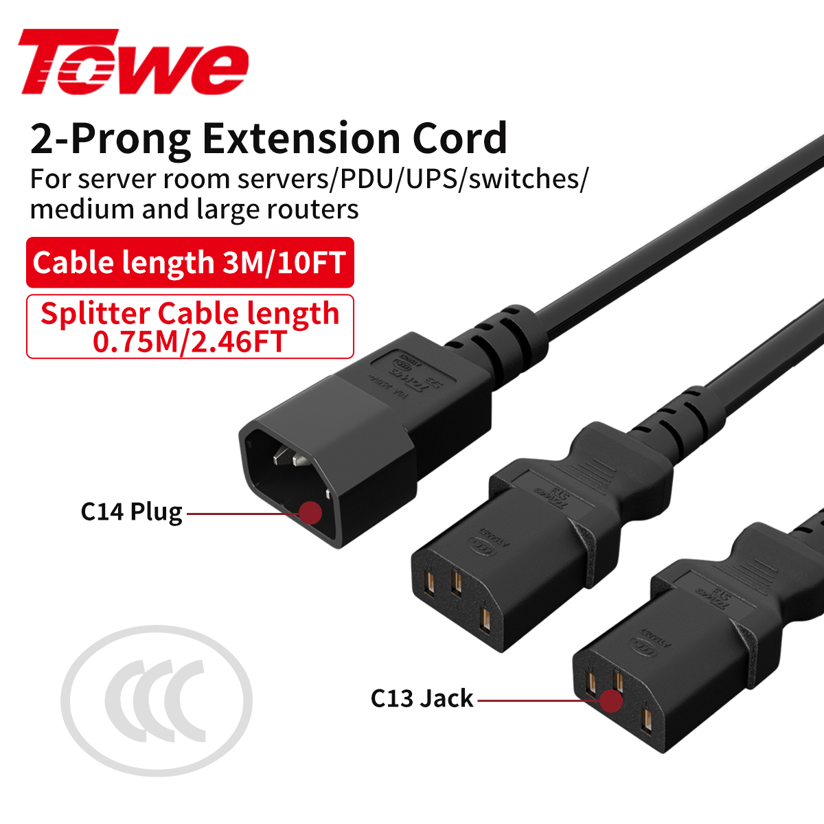 IEC C14 to 2 C13 Power Splitte - Heavy Equipment Center review and price