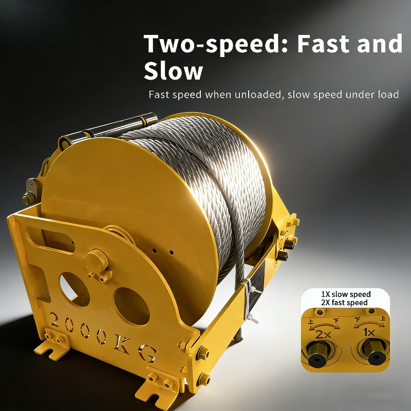Hand Crank Dual Speed Winch He - Heavy Equipment Repair Manuals review and price