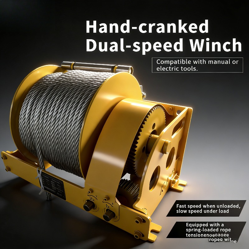 Hand Crank Dual Speed Winch He - Heavy Equipment Repair Manuals review and price
