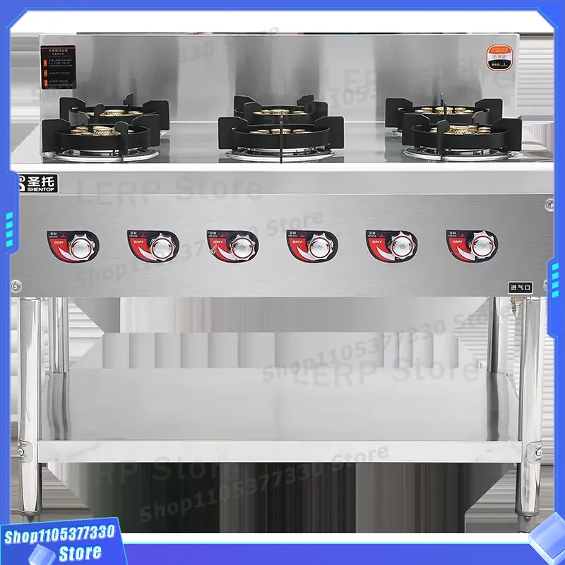 Commercial 6 Burner Gas Stove  - Heavy Equipment In Kitchen review and price